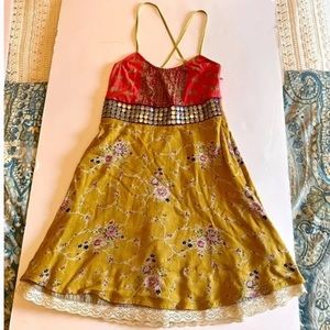 Free people beaded boho sundress size 2
